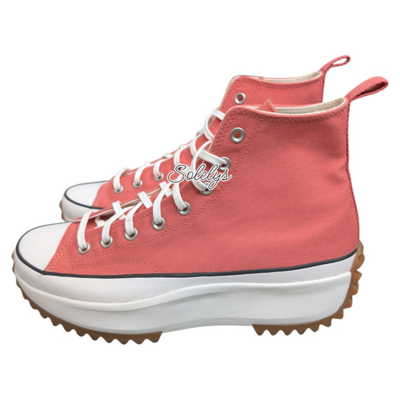 Converse Run Star Hike High Top Platform Terracotta Pink Gum Sneaker Mens 12 - Picture 3 of 10